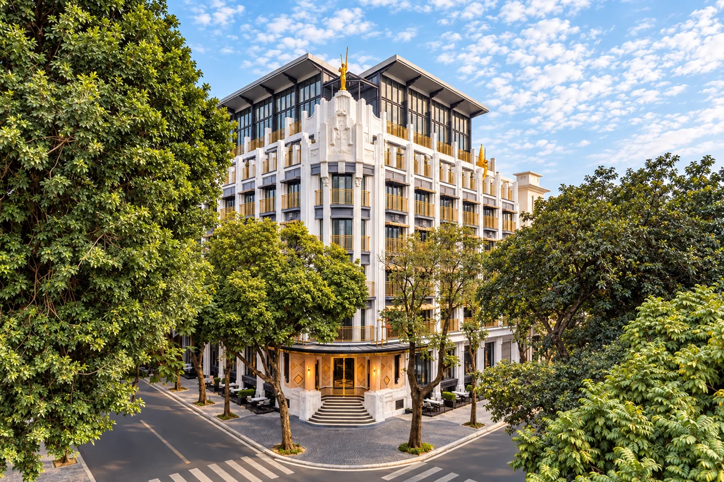Capella Hanoi — AI style illustration · not this hotel’s actual interior