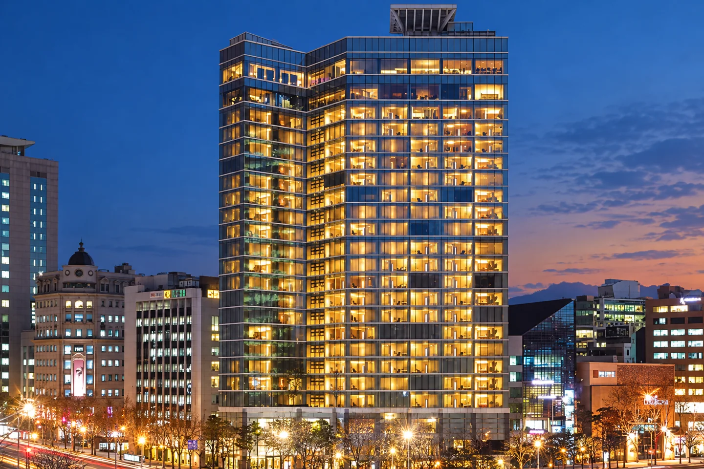 Park Hyatt Seoul — AI style illustration · not this hotel’s actual interior