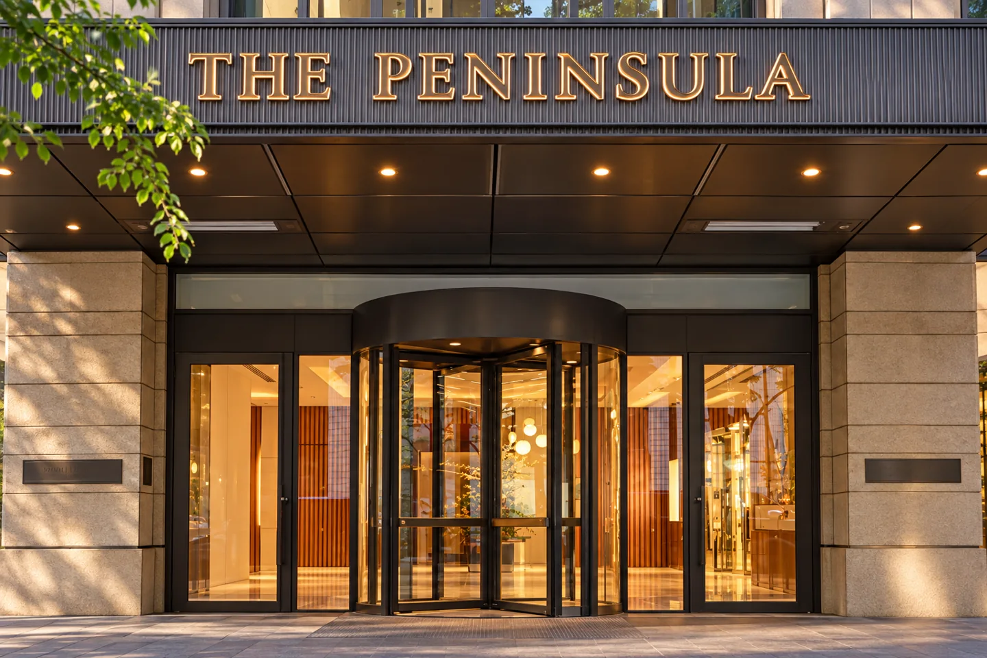 The Peninsula Tokyo — AI style illustration · not this hotel’s actual interior