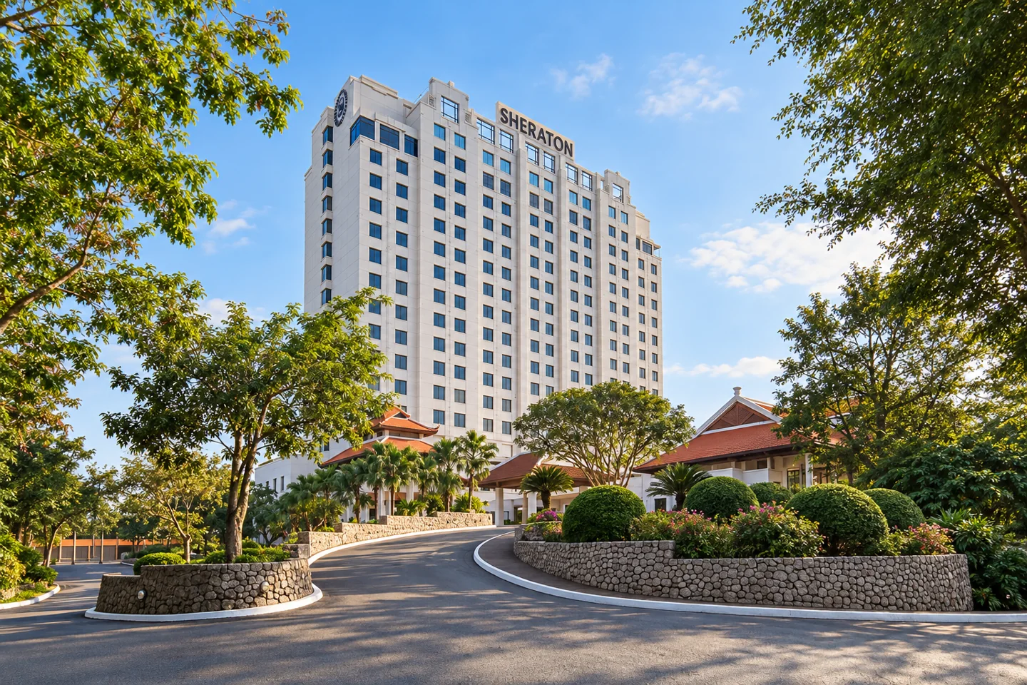 Sheraton Hanoi Hotel — AI style illustration · not this hotel’s actual interior