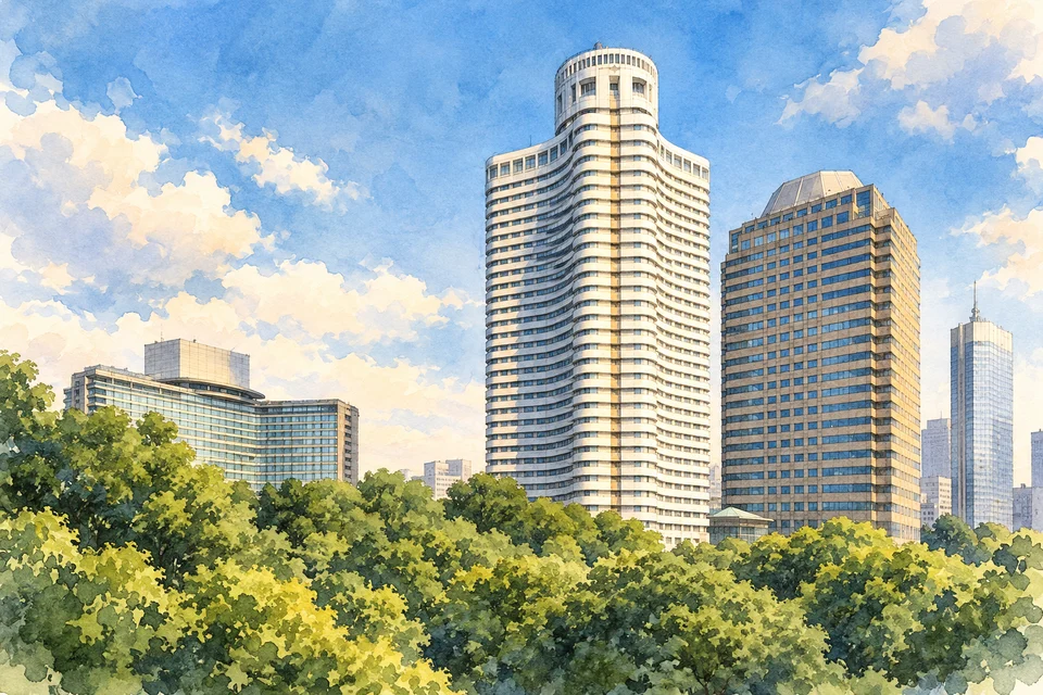 东京新大谷酒店花园塔酒店(Hotel New Otani Tokyo Garden Tower) — AI 建筑示意图・非酒店实拍