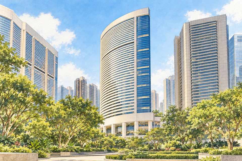 港岛香格里拉 — AI 建筑示意图・非酒店实拍