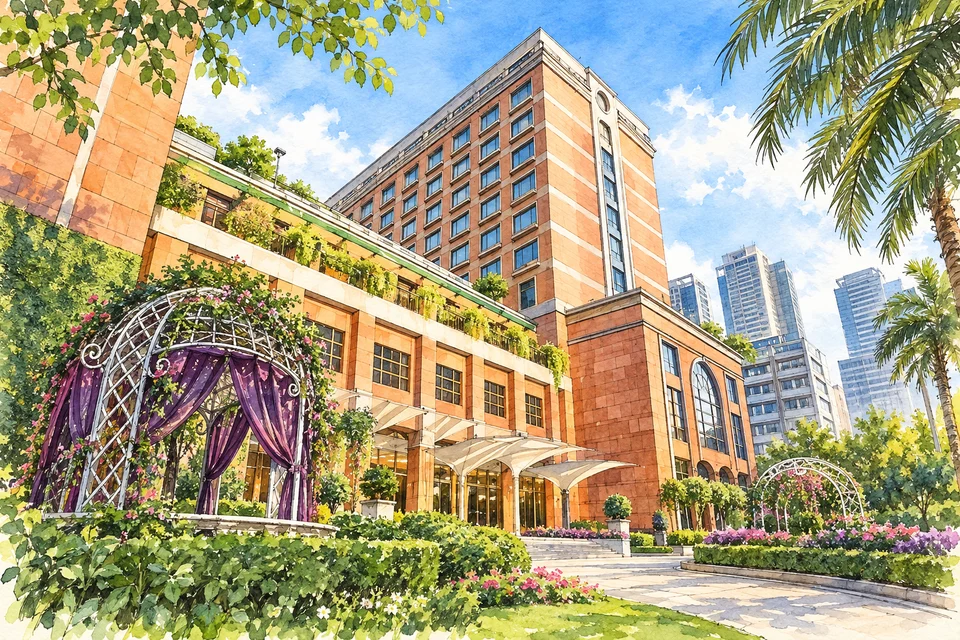 台北维多丽亚酒店 — AI 建筑示意图・非酒店实拍