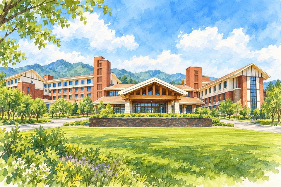 Club Med地中海邻境 北京延庆度假村 — AI 建筑示意图・非酒店实拍