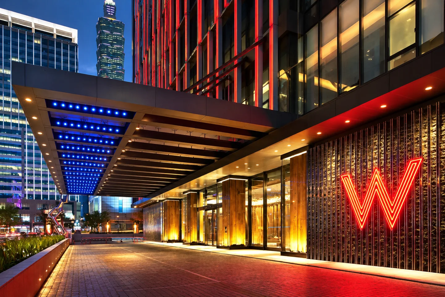 W Taipei — AI style illustration · not this hotel’s actual interior