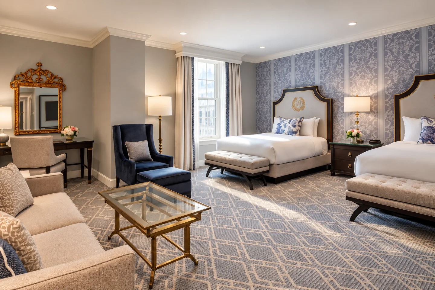 Willard InterContinental Washington DC by IHG — AI style illustration · not this hotel’s actual interior